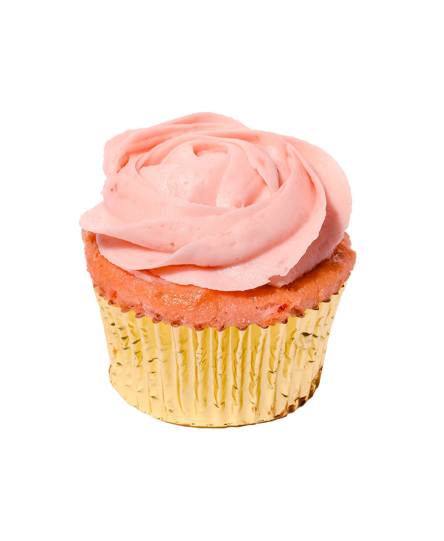 Pink Strawberry Cupcake