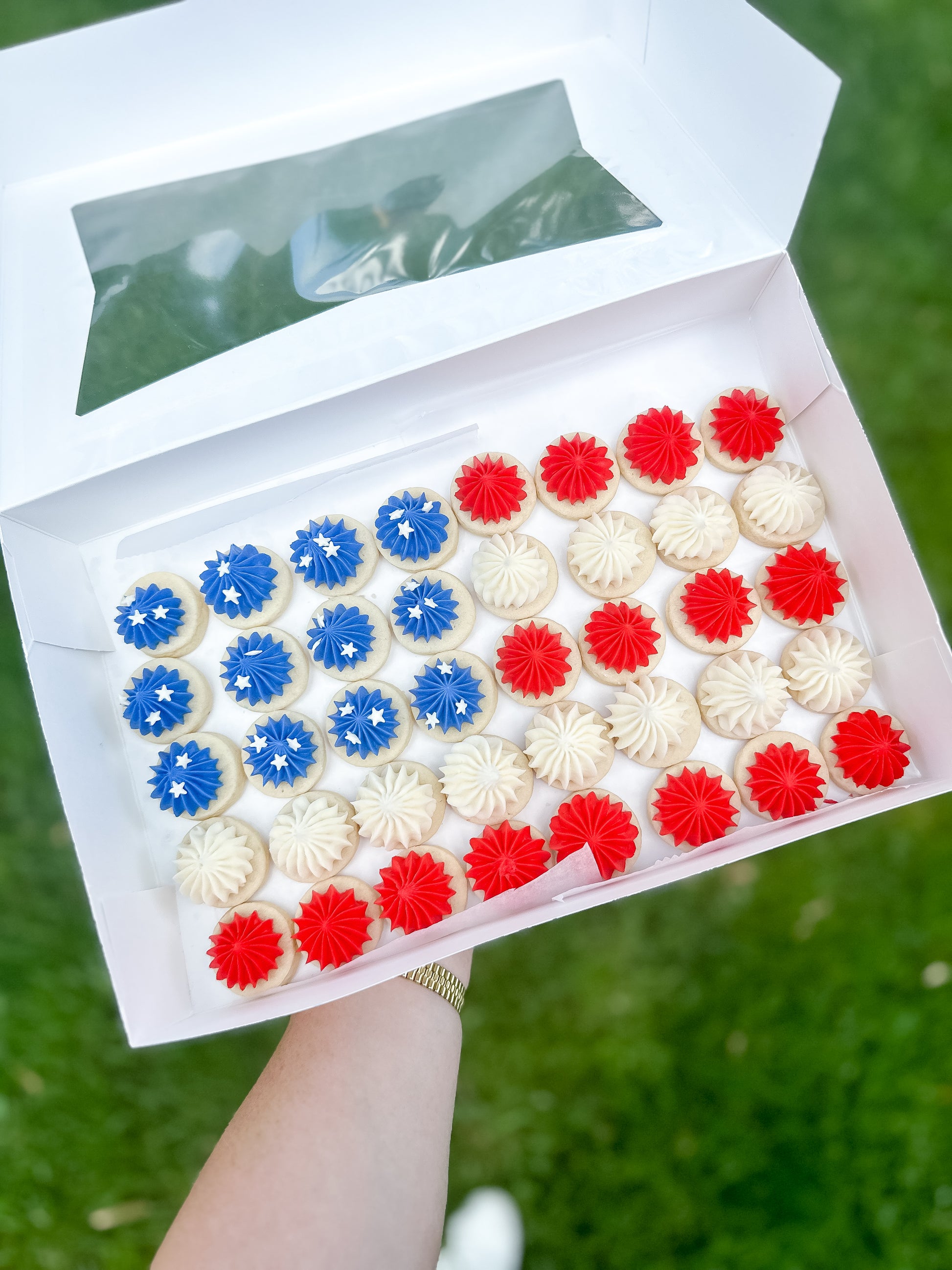 Mini Sugar Cookie Flag