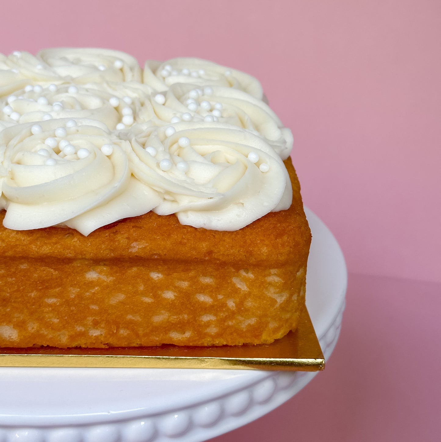 White Almond Snack Cake