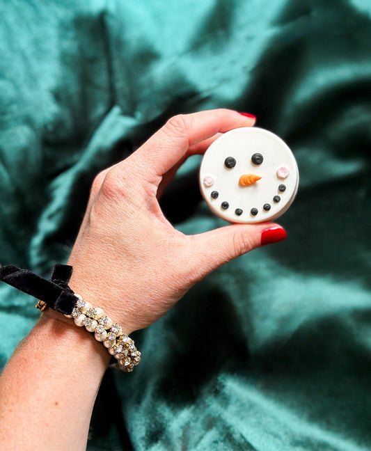 Snowman Face Oreo School Treat
