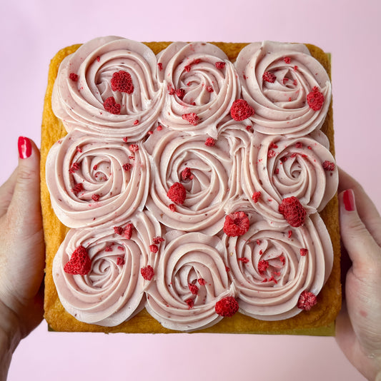 White Raspberry Snack Cake