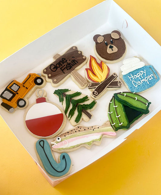 Camp Dad Buttercream Cookie Box