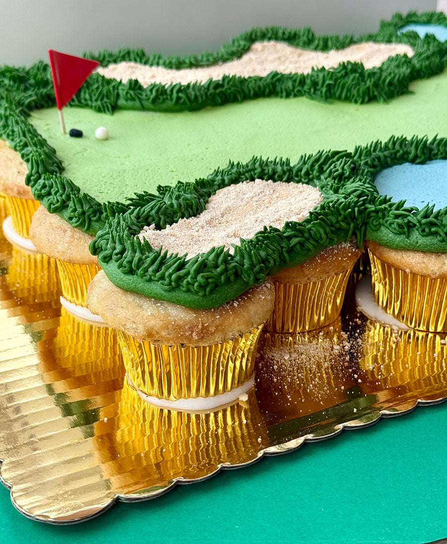 Golf Cupcake Cake