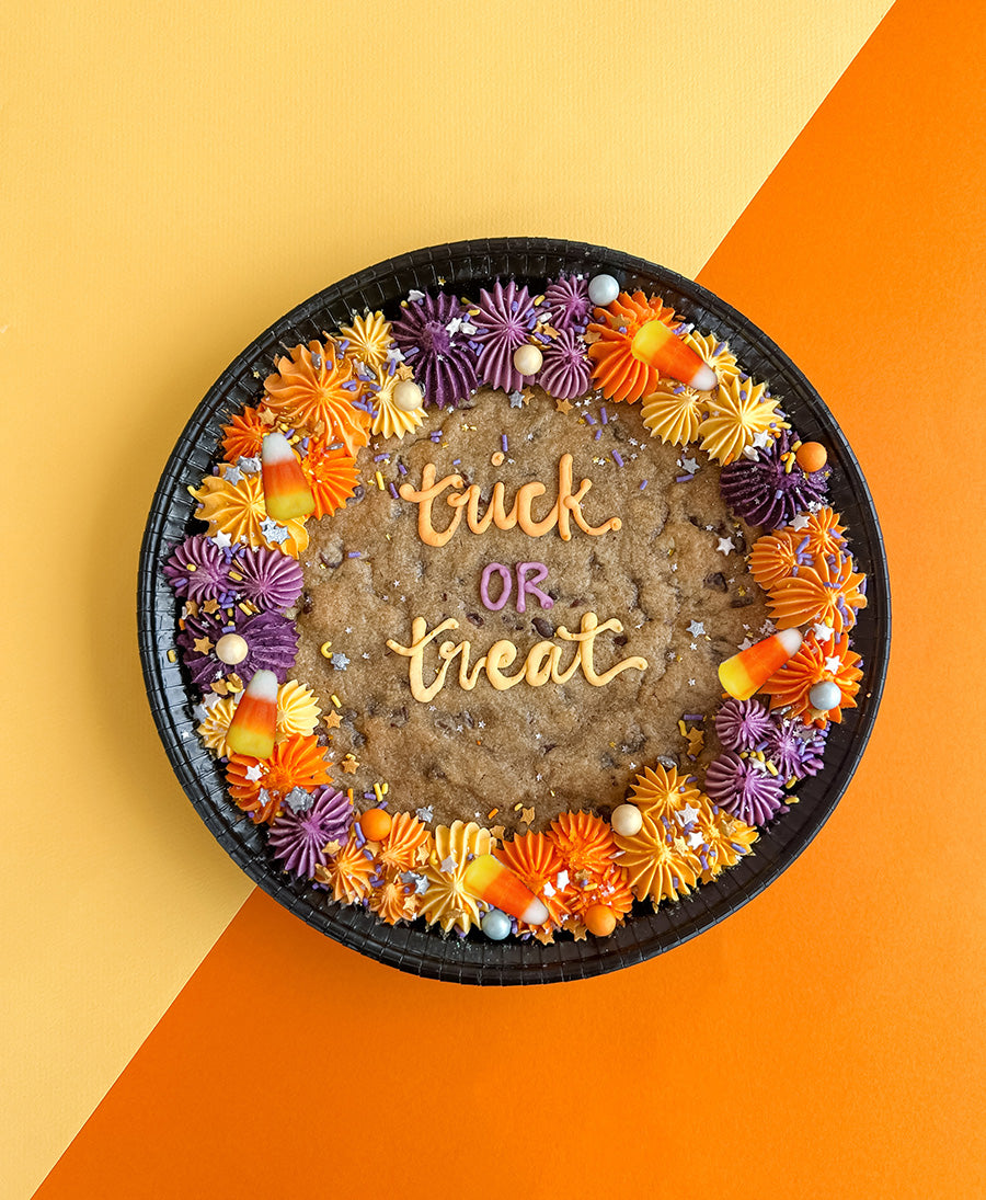 Trick-or- Treat Cookie Cake