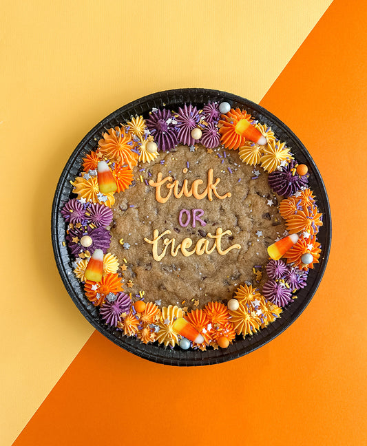 Trick-or- Treat Cookie Cake