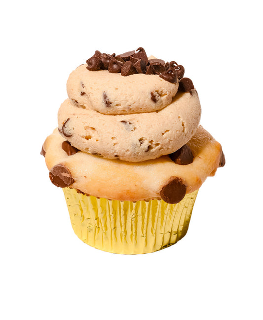 Chocolate Chip Cookie Dough Cupcake