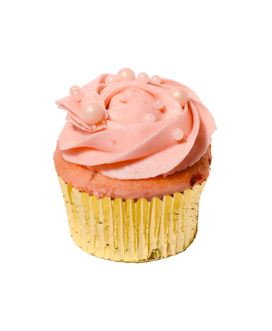 Pink Champagne Cupcake