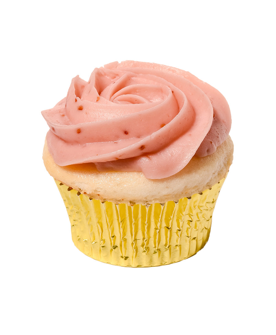 White Raspberry Cupcake