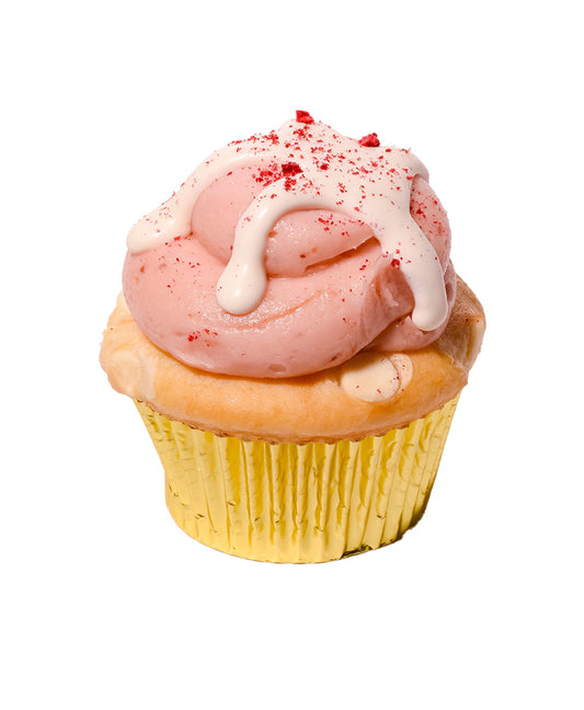 White Chocolate Raspberry Cupcake