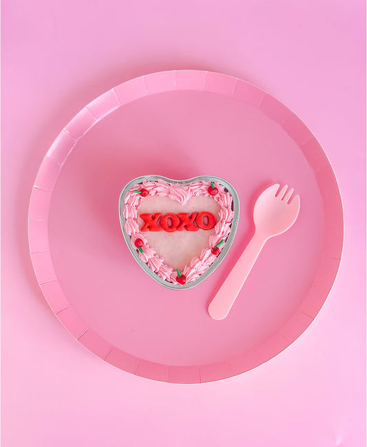 Conversation Heart Lunch Box Cake